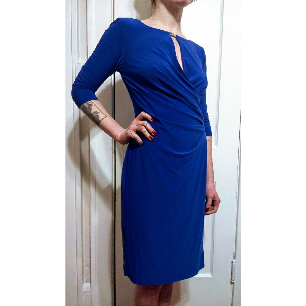 Ralph Lauren Sapphire Blue Event Dress
